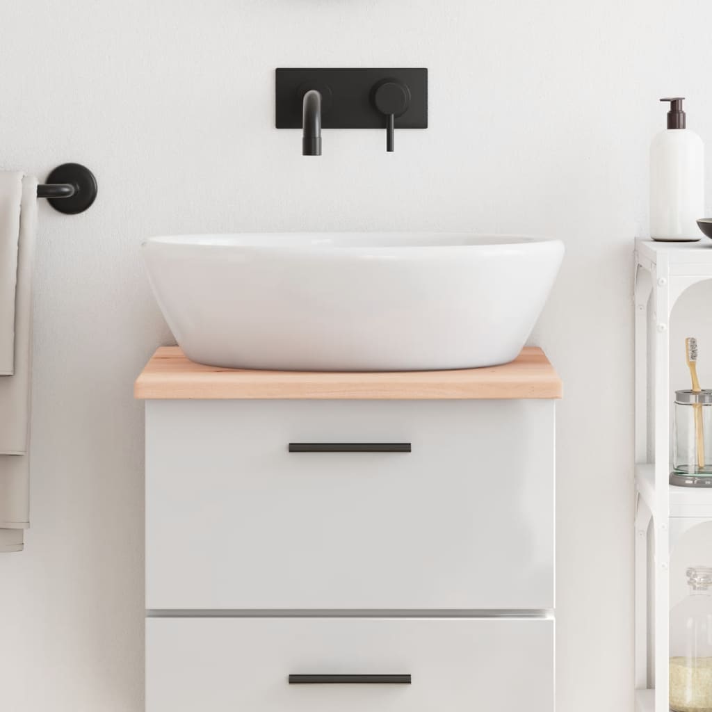 Vidaxx Washbasin Top 40x60x2 cm ubehandlet fast træ