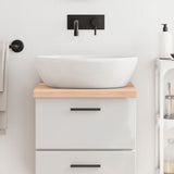 Vidaxx Washbasin Top 40x60x (2-4) cm ubehandlet fast træ