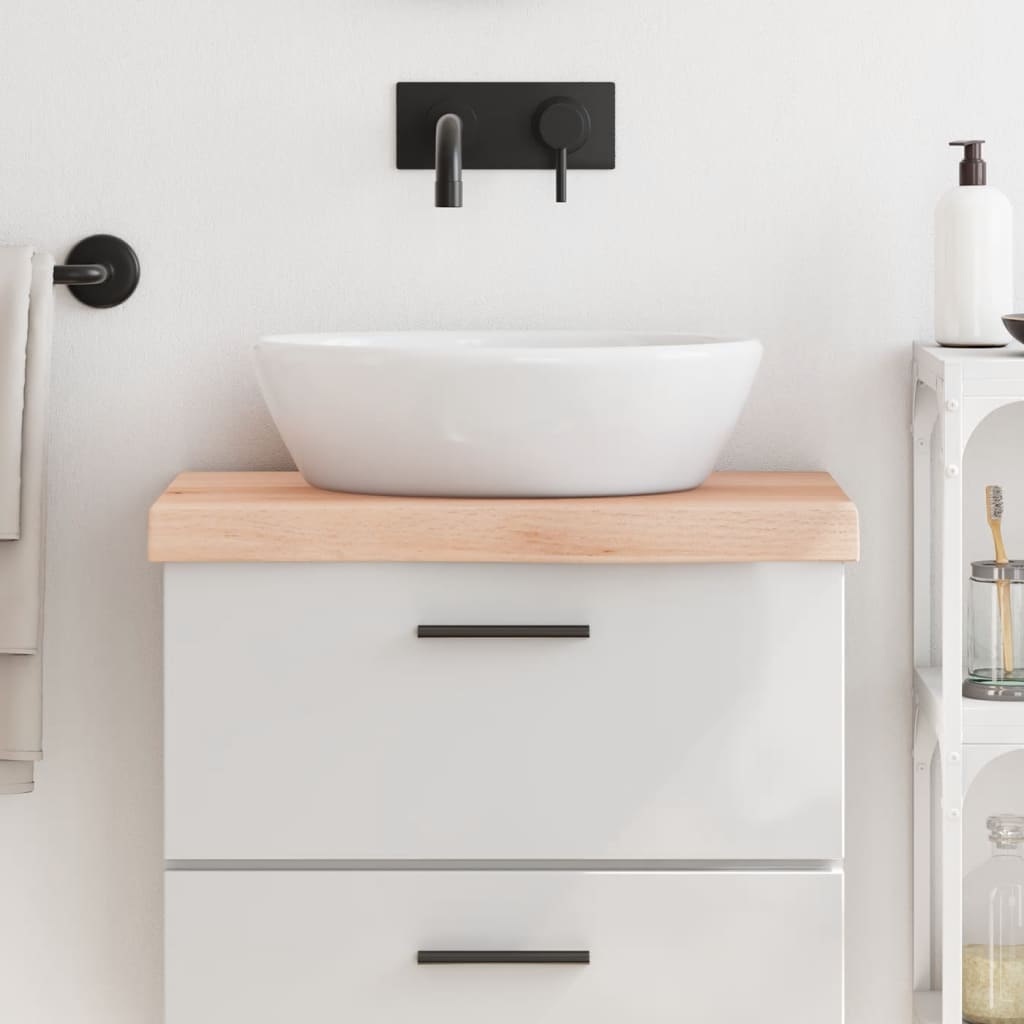 Vidaxx håndvasktop 60x30x (2-6) cm ubehandlet massivt træ