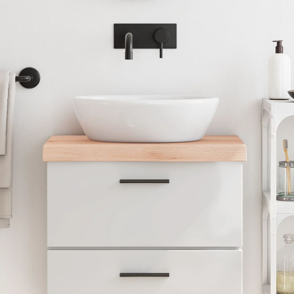 Vidaxx håndvasktop 60x40x (2-6) cm ubehandlet massivt træ