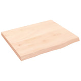 Vidaxx håndvasktop 60x50x (2-4) cm ubehandlet massivt træ