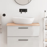 Vidaxx Washbasin Top 80x50x2 cm ubehandlet fast træ