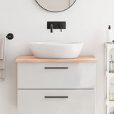 Vidaxx Washbasin Top 80x60x2 cm ubehandlet fast træ