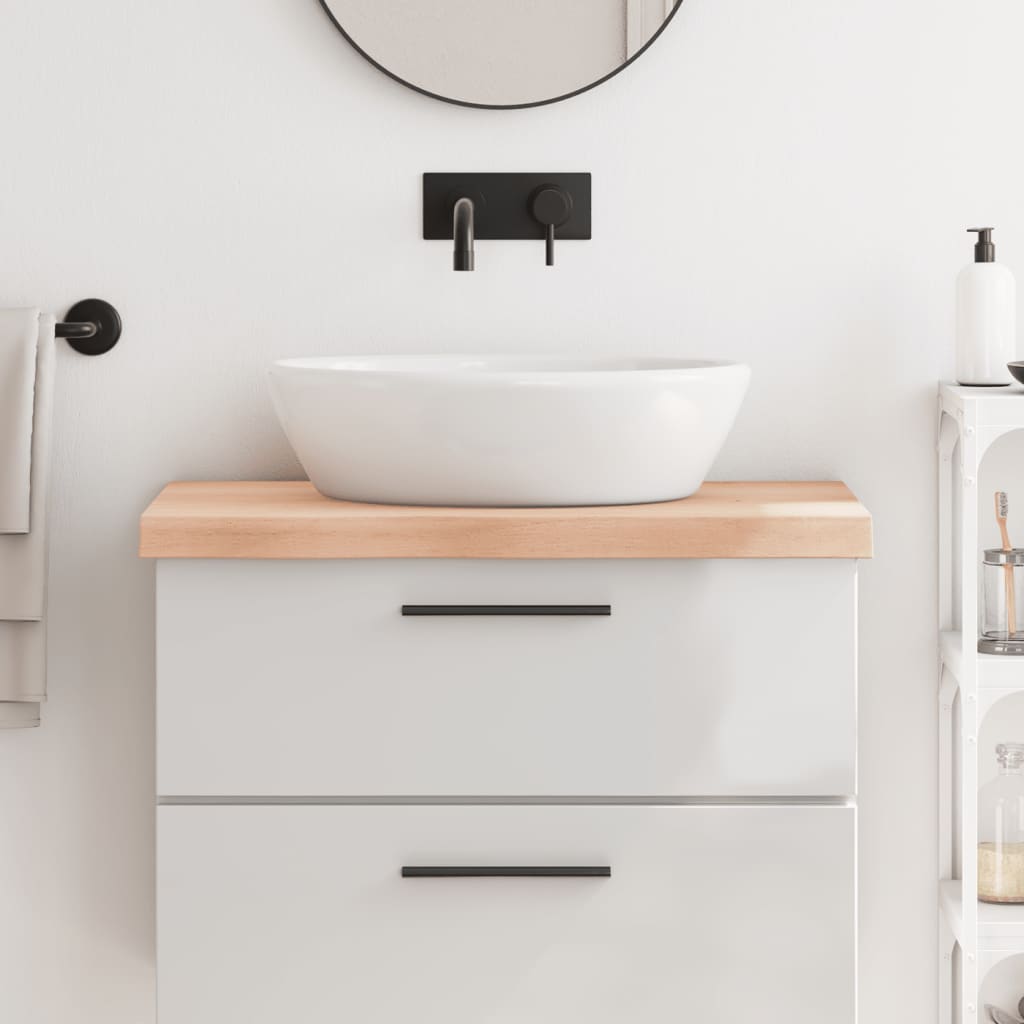 Vidaxx Washbasin Top 80x60x (2-6) cm ubehandlet fast træ