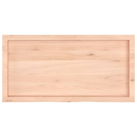 Vidaxx Washbasin Top 100x50x (2-4) cm ubehandlet fast træ