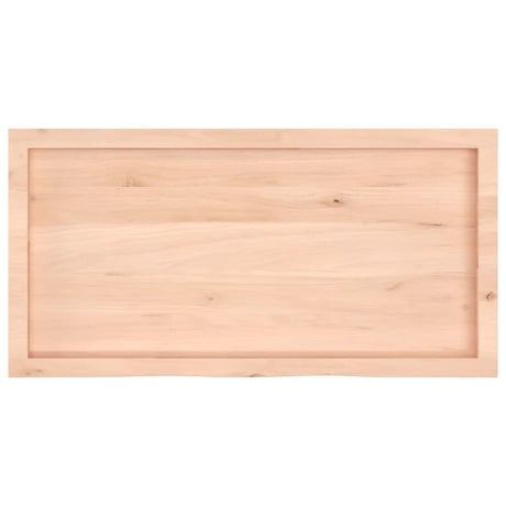 Vidaxx håndvasktop 100x50x (2-6) cm ubehandlet massivt træ