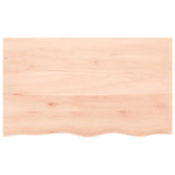 Vidaxx Washbasin Top 100x60x (2-4) cm ubehandlet fast træ