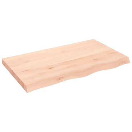 Vidaxx Washbasin Top 100x60x (2-6) cm ubehandlet fast træ