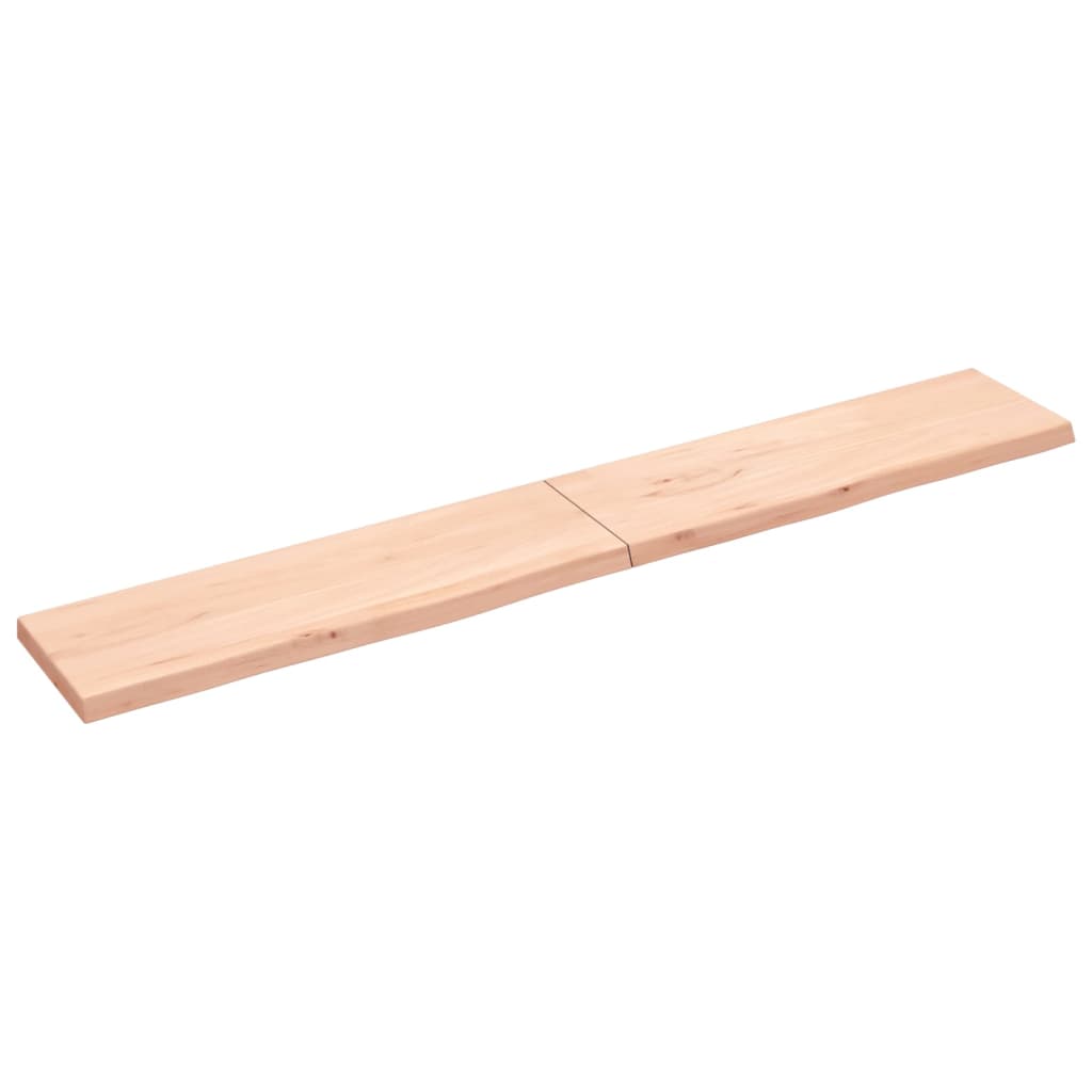 Vidaxl Washbasin Top 200x30x (2-4) cm ubehandlet fast træ