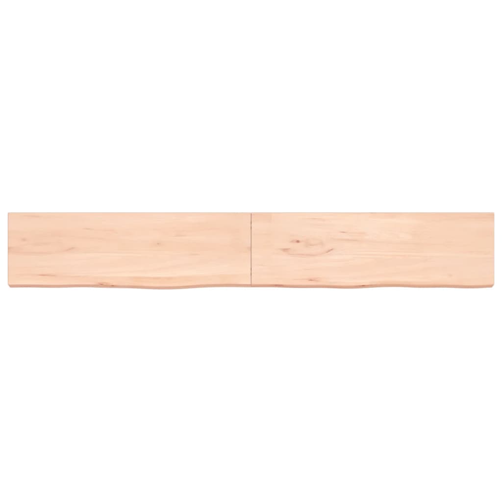 Vidaxl Washbasin Top 200x30x (2-4) cm ubehandlet fast træ