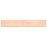 Vidaxl Washbasin Top 200x30x (2-4) cm ubehandlet fast træ