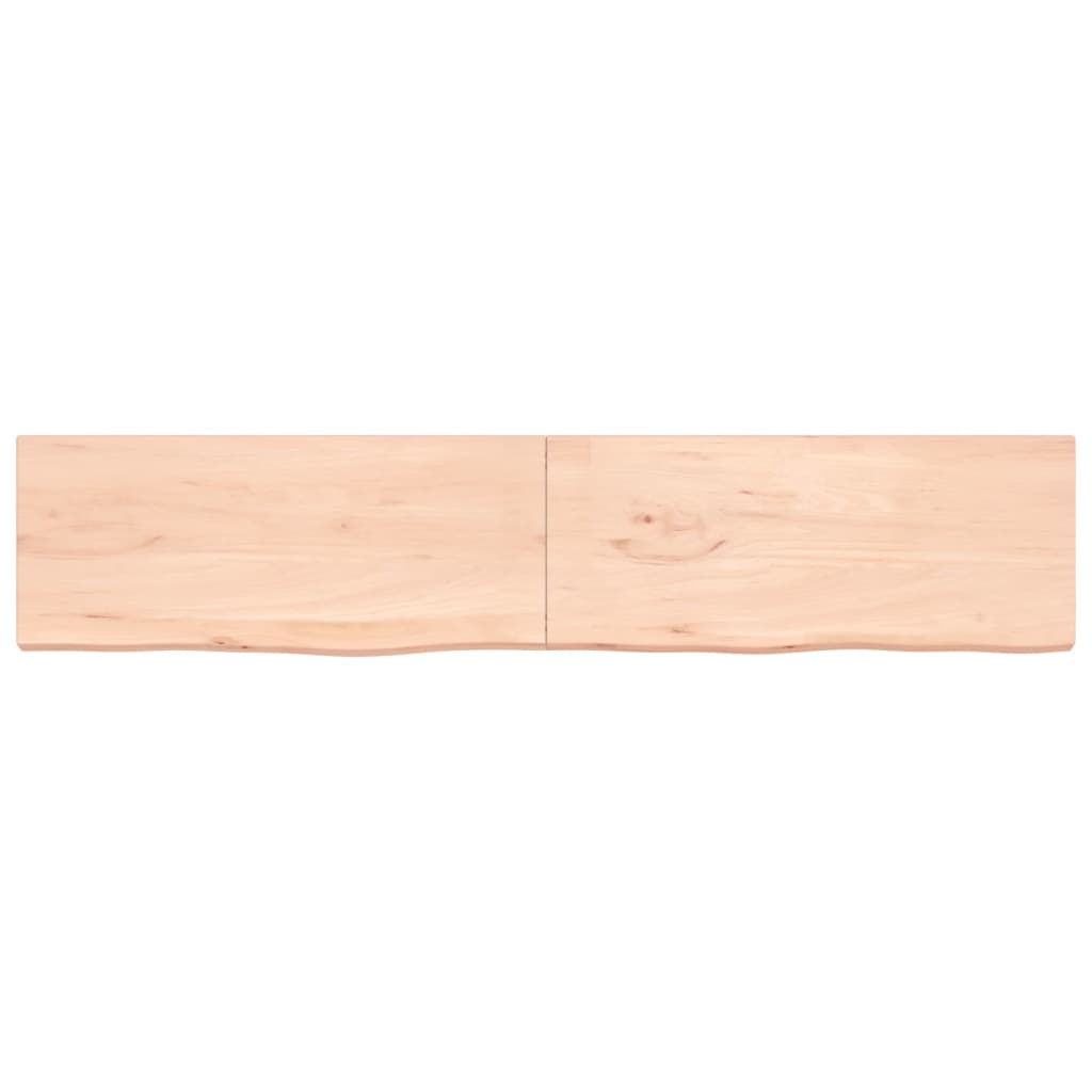 Vidaxl Washbasin Top 200x40x (2-4) cm ubehandlet fast træ