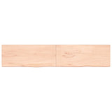Vidaxl Washbasin Top 200x40x (2-4) cm ubehandlet fast træ