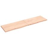 Vidaxl Washbasin Top 200x50x (2-4) cm ubehandlet fast træ
