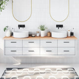 Vidaxl Washbasin Top 200x50x (2-4) cm ubehandlet fast træ