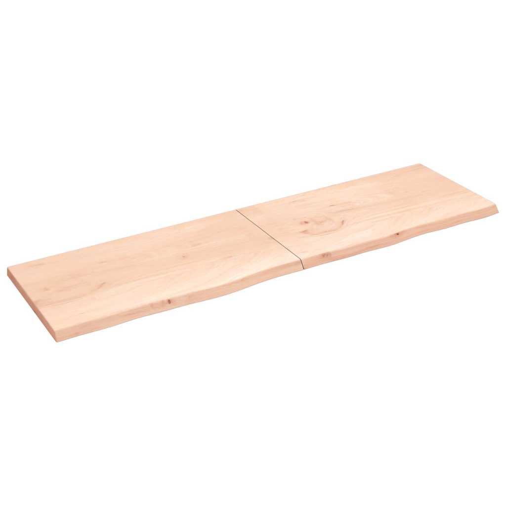 Vidaxl Washbasin Top 220x60x (2-4) cm ubehandlet fast træ