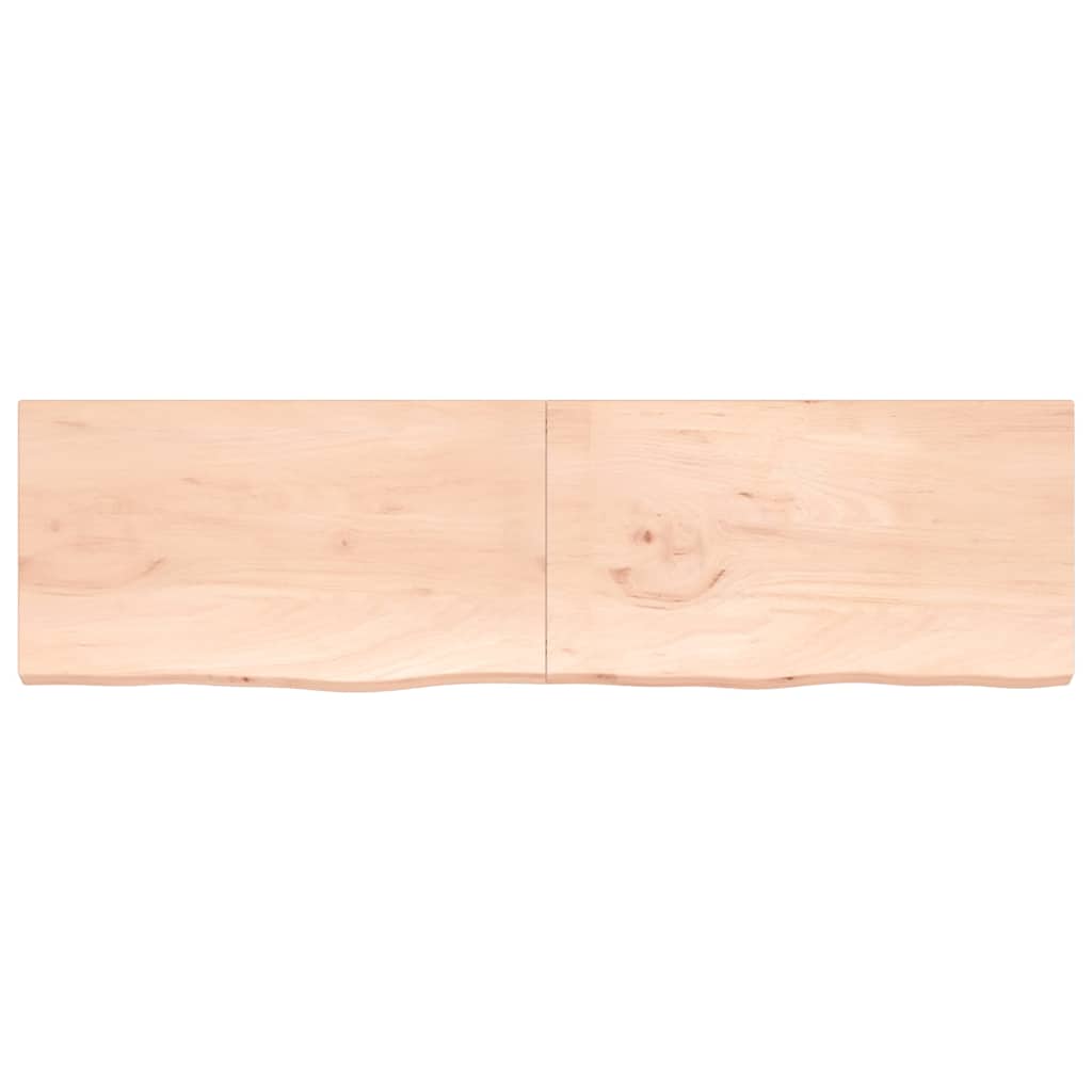 Vidaxl Washbasin Top 220x60x (2-4) cm ubehandlet fast træ
