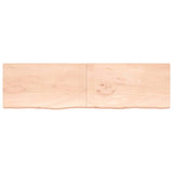 Vidaxl Washbasin Top 220x60x (2-4) cm ubehandlet fast træ