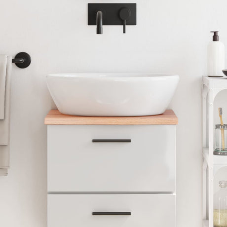 Vidaxx Washbasin Top 40x30x2 behandlet solid træ lysebrun