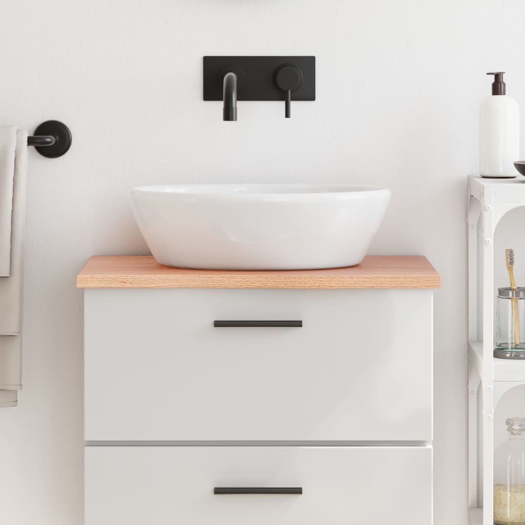 Vidaxx Washbasin Top 60x30x2 behandlet solid træ lysebrun