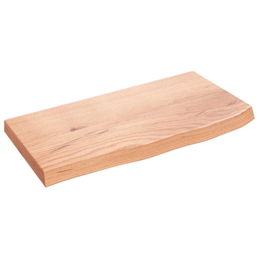 Vidaxx håndvasktop 60x30x (2-4) cm behandlet massivt træ lysebrun
