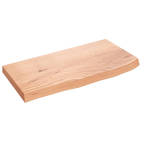 Vidaxx håndvasktop 60x30x (2-4) cm behandlet massivt træ lysebrun