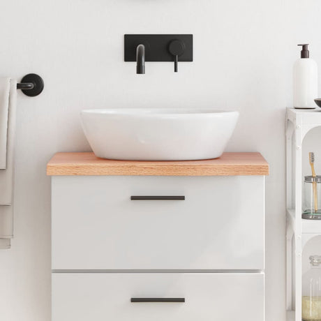 Vidaxx håndvasktop 60x30x (2-4) cm behandlet massivt træ lysebrun
