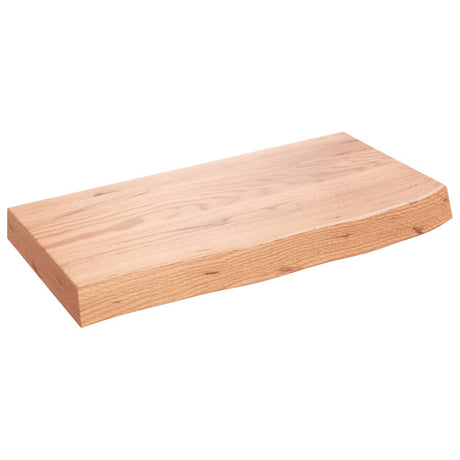 Vidaxx håndvasktop 60x30x (2-6) cm behandlet massivt træ lysebrun