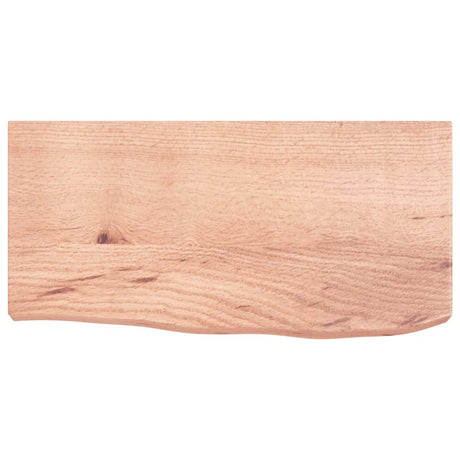 Vidaxx håndvasktop 60x30x (2-6) cm behandlet massivt træ lysebrun