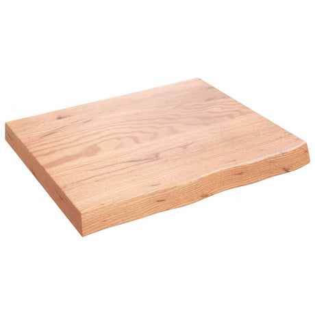 Vidaxx håndvasktop 60x50x (2-6) cm behandlet massivt træ lysebrun