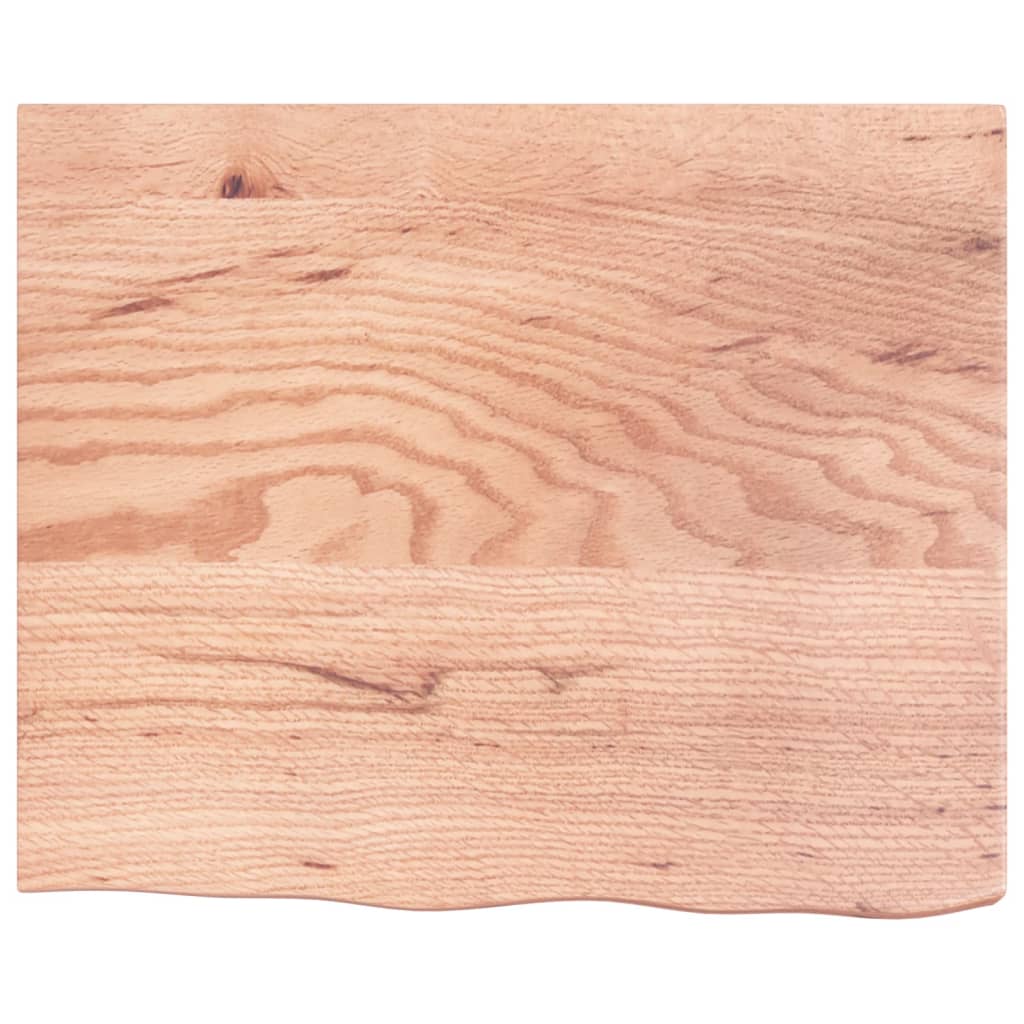 Vidaxx håndvasktop 60x50x (2-6) cm behandlet massivt træ lysebrun