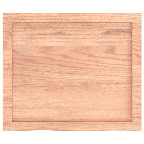 Vidaxx håndvasktop 60x50x (2-6) cm behandlet massivt træ lysebrun