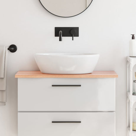 Vidaxx Washbasin Top 80x30x2 behandlet solid træ lysebrun