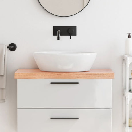 Vidaxx Washbasin Top 80x30x (2-6) cm behandlet solid træ lysebrun
