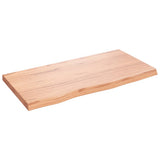 Vidaxx håndvasktop 80x40x (2-4) cm behandlet massivt træ lysebrun