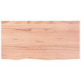 Vidaxx håndvasktop 80x40x (2-4) cm behandlet massivt træ lysebrun