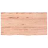 Vidaxl wastafelblad 80x40x(2-6) cm behandeld massief hout lichtbruin