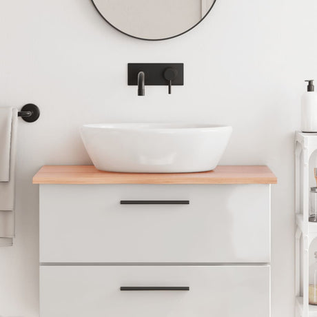 Vidaxx Washbasin Top 80x50x2 behandlet solid træ lysebrun