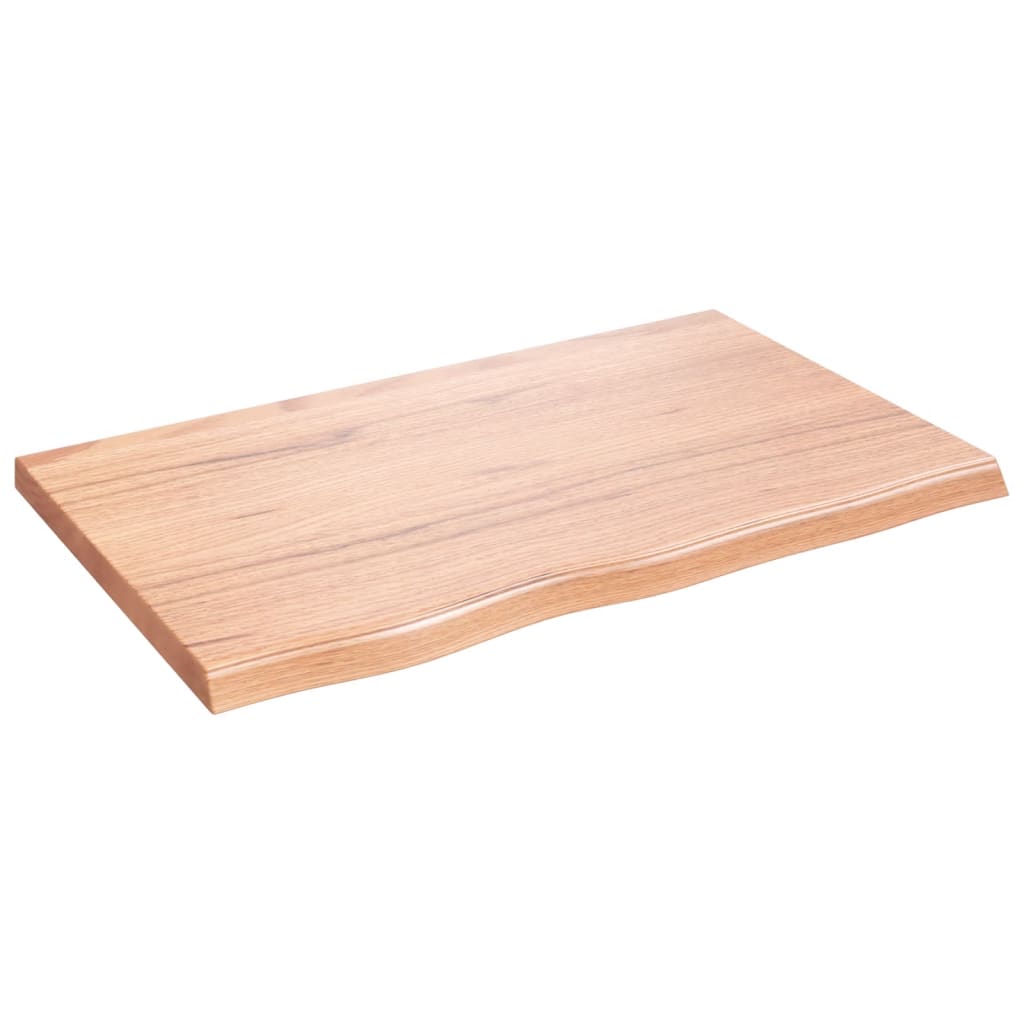 Vidaxx Washbasin Top 80x50x (2-4) cm behandlet solid træ lysebrun