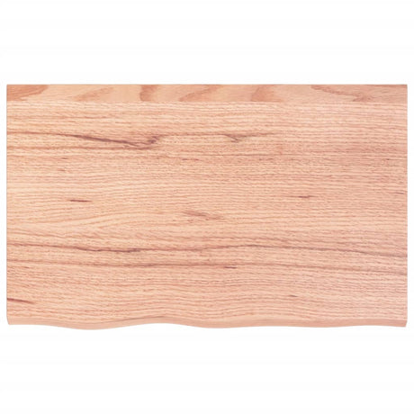 Vidaxx Washbasin Top 80x50x (2-6) cm behandlet fast træ lysebrun