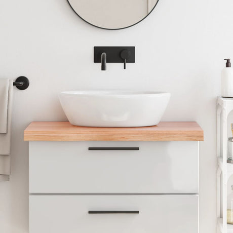 Vidaxx Washbasin Top 80x50x (2-6) cm behandlet fast træ lysebrun