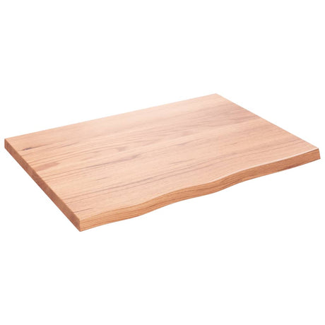 Vidaxx Washbasin Top 80x60x (2-4) cm behandlet fast træ lysebrun