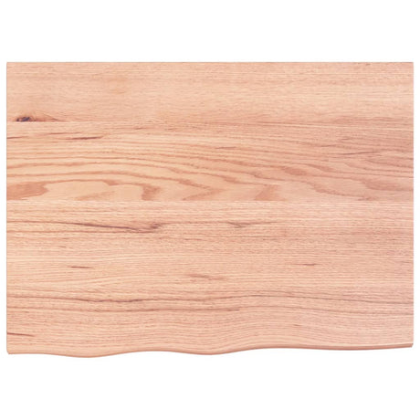 Vidaxx Washbasin Top 80x60x (2-4) cm behandlet fast træ lysebrun