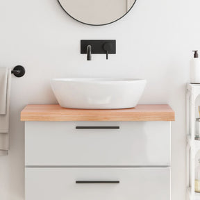 Vidaxx Washbasin Top 80x60x (2-6) cm behandlet solid træ lysebrun