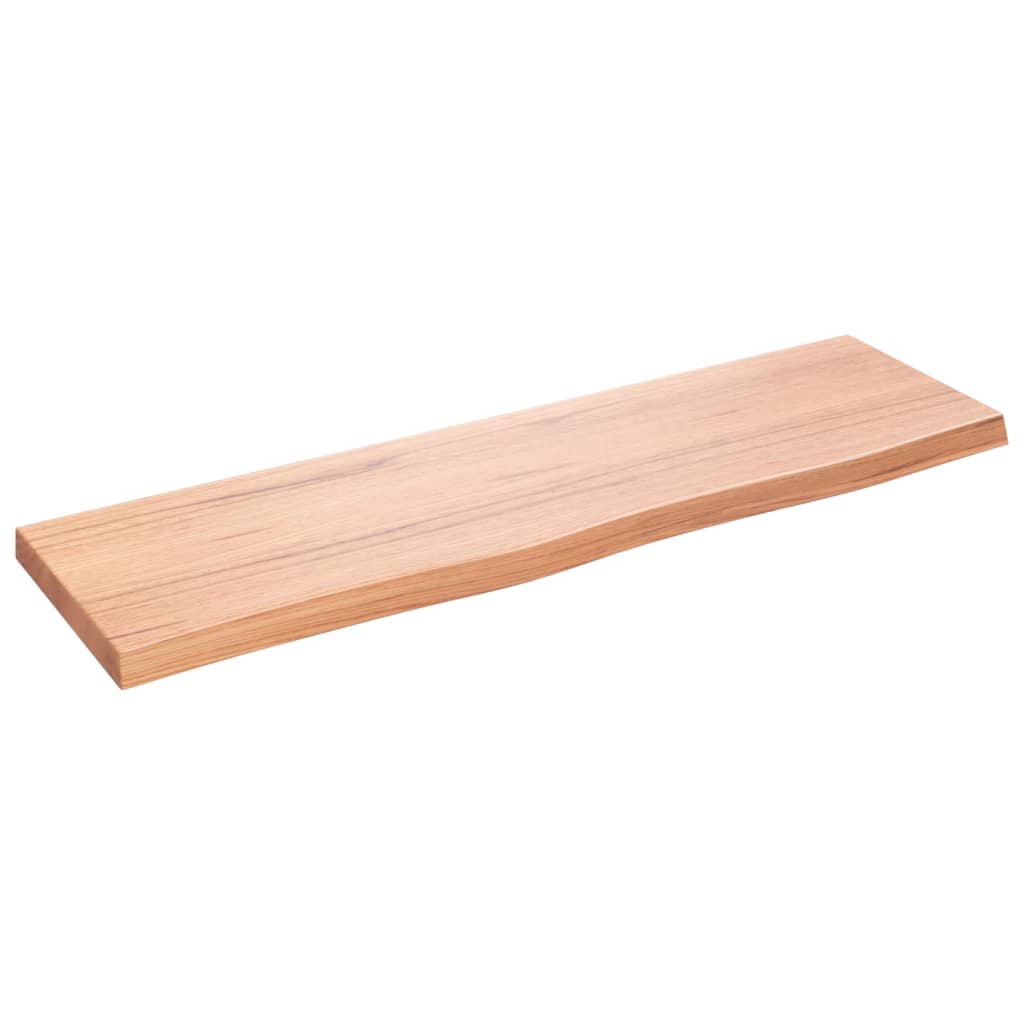Vidaxx Washbasin Top 100x30x (2-4) cm behandlet solid træ lysebrun