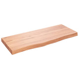 Vidaxx Washbasin Top 100x40x (2-6) cm behandlet fast træ lysebrun