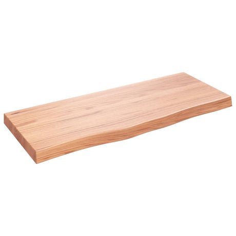Vidaxx Washbasin Top 100x40x (2-6) cm behandlet fast træ lysebrun