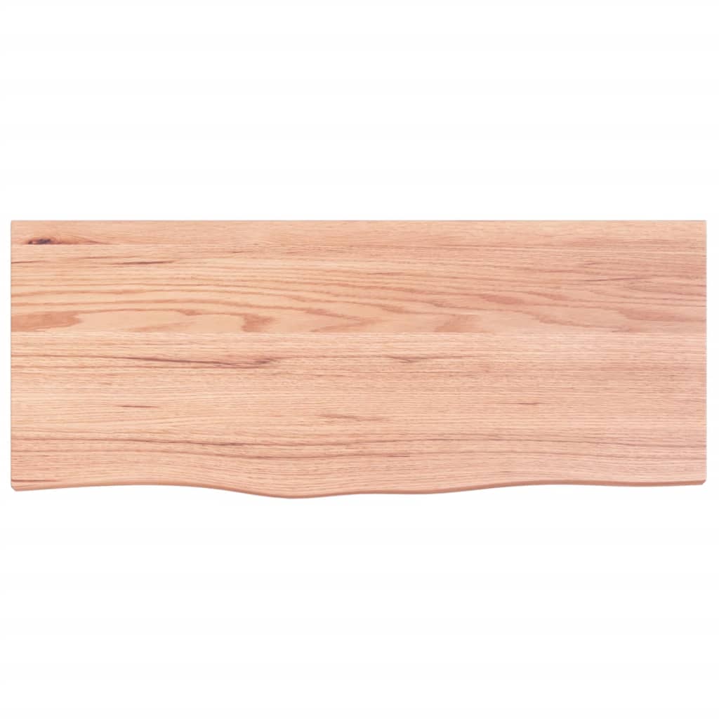 Vidaxx Washbasin Top 100x40x (2-6) cm behandlet fast træ lysebrun