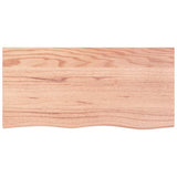 Vidaxx Washbasin Top 100x50x2 behandlet solid træ lysebrun