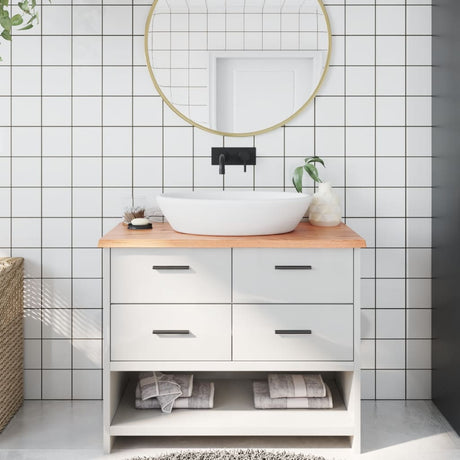 Vidaxx Washbasin Top 100x50x2 behandlet solid træ lysebrun